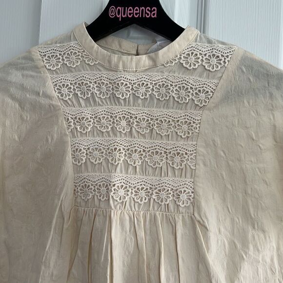 Zara Girl embroidery front ruffle sleeve cotton dress - Picture 5 of 10